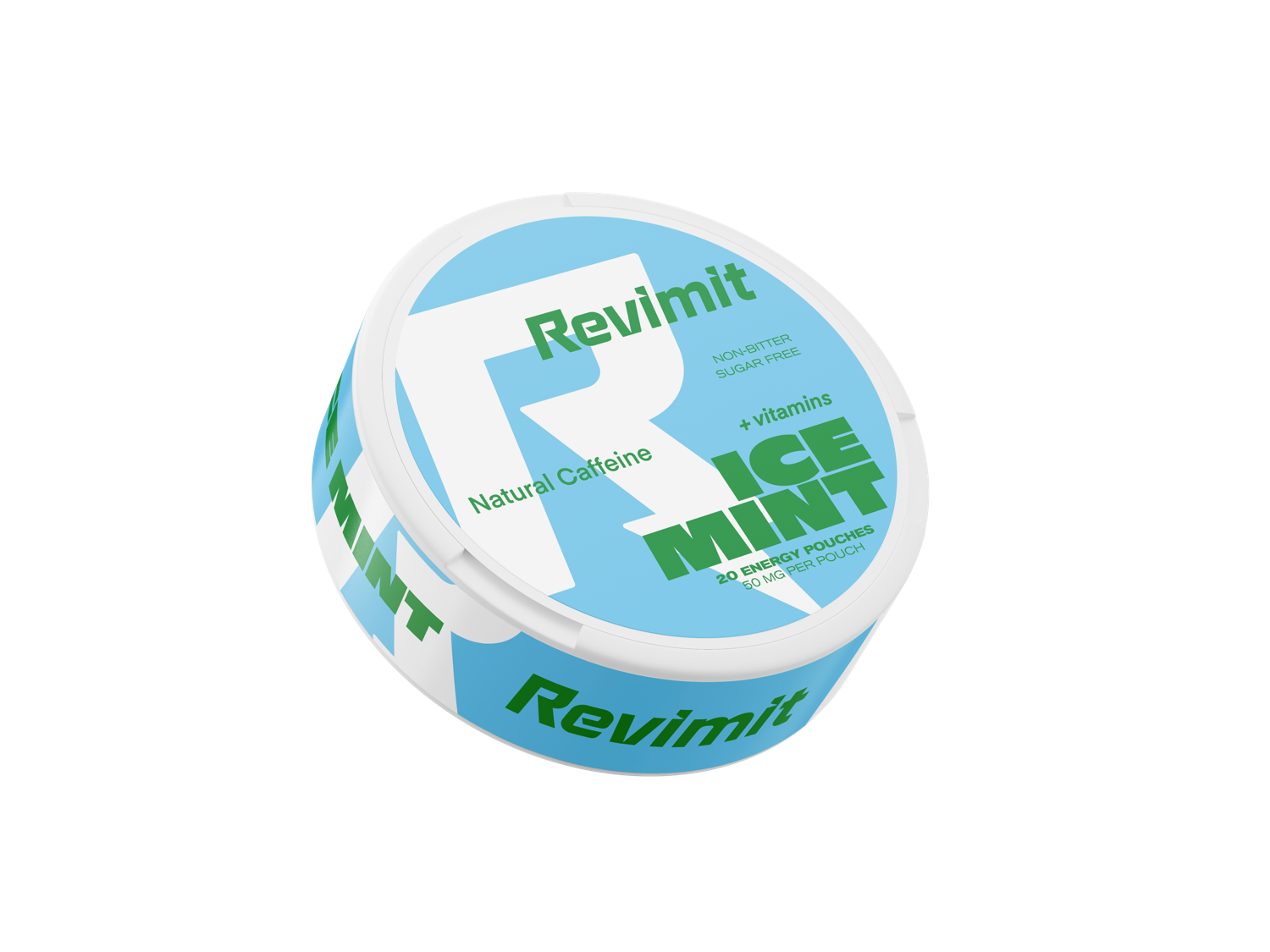 Revimit Ice Mint caffeine pouches — 50 mg, 20 pouches